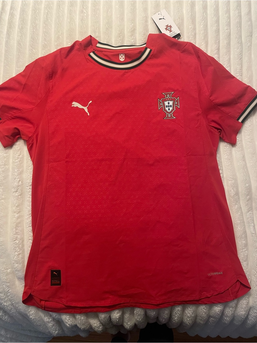 Authentic Puma Red Portugal National Team Football Jersey